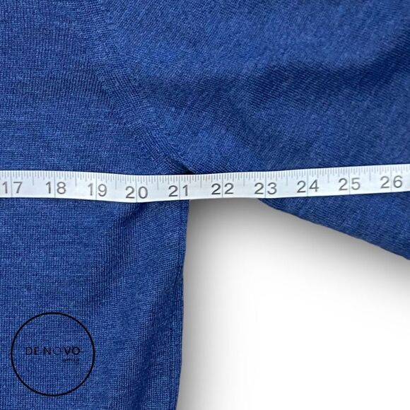 MARIO GILBERT MEN'S Long Sleeves 3 Button Sweater Size Large Blue - Picture 3 of 6